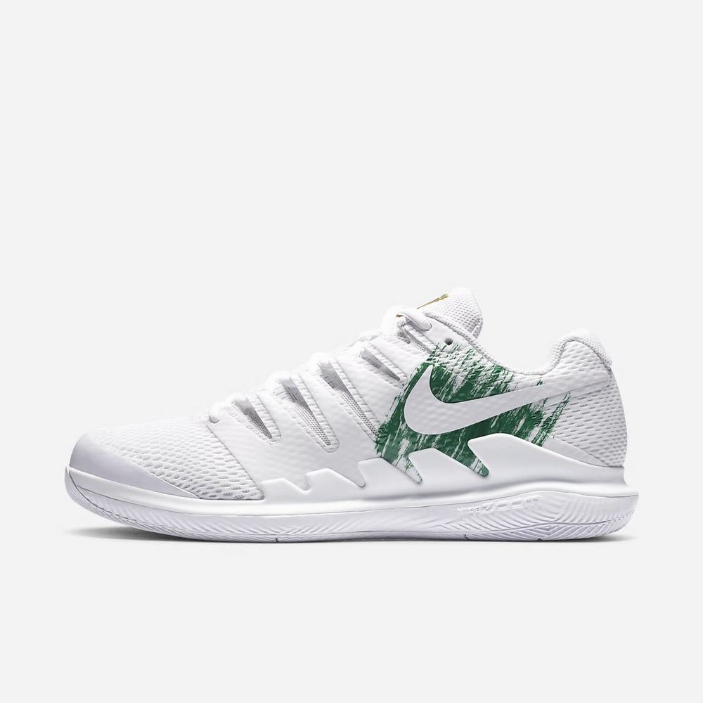 Chaussure De Tennis Nike NikeCourt Air Zoom Vapor X Blanche 3915-782 White/Clover/Gorge Green/White Homme | ALJ-39007282